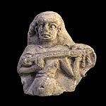 Elamite lute player, late 14th century and early 12th century BC