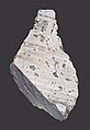 Cut fragment of Apollo 17 sample 76015, an impact melt breccia