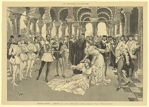 Illustration from Le Monde illustré of the 1894 Paris premiere