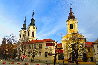 Orthodox Cathedral of St. Nicholas (1758) and Catholic Church of the Holy Trinity (1768) in Sremski Karlovci