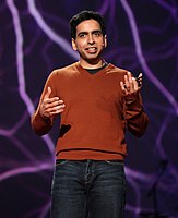 Salman Khan speaks at TED 2011 about the Khan Academy, which began on YouTube and became what was called "the largest school in the world".[8]