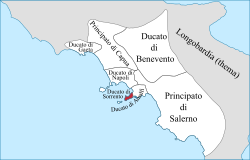 Campania and the Duchy of Sorrento in the 9th century