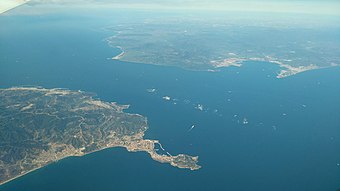 Strait of Gibraltar (Africa to Europe)
