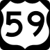U.S. Highway 59 marker