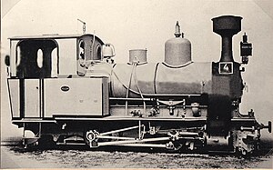 Vulcan Nr. 1487/1895, Lenz-Typ m, Meterspur-Dampflok Nr. 4 der Bleckeder Kreisbahn