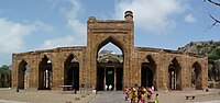 The Adhai Din Ka Jhonpra mosque in Ajmer was started in 1192 and completed in 1199 by Qutb al-Din Aibak.