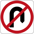 (R2-5) No U-turn (excluding the Australian Capital Territory, New South Wales and the Northern Territory)