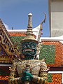 Detail von „Indrajit“, Wächter des östlichen Eingangs zum Wat Phra Kaeo