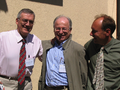 Image 24Robert Cailliau, Jean-François Abramatic, and Tim Berners-Lee at the tenth anniversary of the World Wide Web Consortium (from History of the World Wide Web)