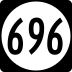 State Route 696 marker
