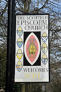 Schild der Scottish Episcopal Church