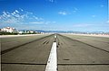 The runway of RAF Gibraltar/Gibraltar Airport looking from East to West