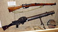 Lewis gun and Lee–Enfield No 1. Mk 2