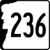 New Hampshire Route 236 marker