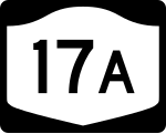 Straßenschild der New York State Route 17A