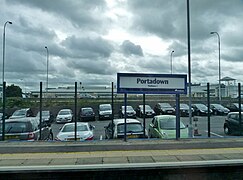 Portadown Platform 1 and Car Park 28 August 2015