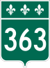 Route 363 marker