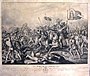 Schlacht von Dinklar (Historienlithografie, um1840)