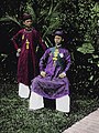 Emperor Thanh Thai(purple) and his younger brother Nguyễn Phúc Bửu Tán.