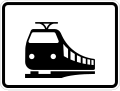 Zusatzzeichen 1048-18 nur Schienenbahn