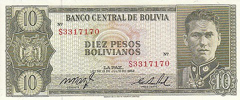 Busch on the 1963 ten peso bill