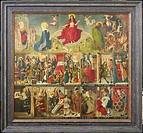 The Last Judgement, the Seven Acts of Mercy and the Seven Deadly Sins by Unknown Master. c. 1490