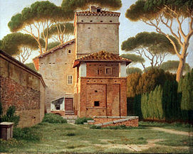 The Gatehouse in the Park of Villa Borghese, Rome, 1816, Hamburger Kunsthalle