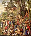 Marter der zehntausend Christen (Dürer in der Bildmitte)