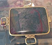 Bloodstone amulet worn by Brigham Young