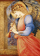 An Angel Playing a Flageolet, 1878