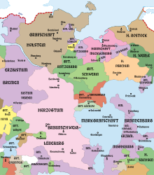 Grafschaft Dannenbergum 1250