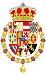 Royal Coat of Arms of Spain Version of 1924/1931 Used as Pretender and Head of the Royal House. (1941–1977)[13]