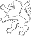 Nichtamtliches Wappenzeichen (Hessenzeichen) in weißer Ausführung
