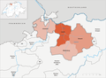 Bezirke des Kantons Basel-Landschaft bis 31. Dezember 1993