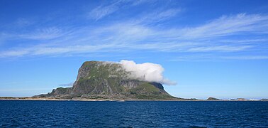 The island Lovund with its puffin colony is located in Lurøy