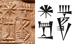Cuneiform for the name "Lugal-anda"