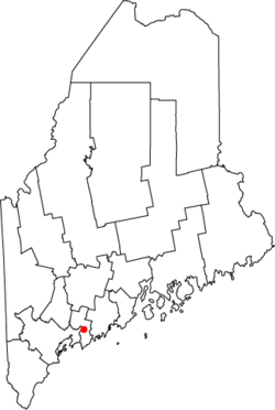 Location of Bath in Maine