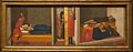Elternmord des Hl. Julian und Jungfrauenlegende des Hl. Nikolaus (Mitarbeit Andrea di Giustos), Predellatafel des Altars von S. Maria del Carmine, Pisa, um 1426, Gemäldegalerie, Berlin
