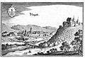 Nagold und die Burg Hohennagold (um 1650)