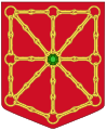 The fourth quarter of the Basque coat of arms once showed the linked chains of Navarre.