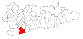 Location of Oltenița within Călărași County