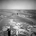 Opportunity took this picture of a rock informally named 'Marquette Island' as it approached the rock for investigations that have suggested the rock is a stony meteorite.