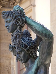 Perseus with the head of Medusa by Benvenuto Cellini