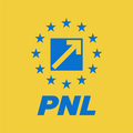 Alternative official PNL logo with the inverted colours (in use for electoral campaigns from 2018–present)