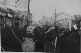 Bulgarian troops in Skopje on November 14, 1944.