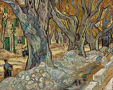 The Large Plane Trees (Road Menders at Saint-Rémy), by Vincent van Gogh, Cleveland Museum of Art, 1947.209