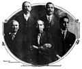 Image 14From left to right, Chief Wesley Johnson, Thomas B. Sullivan, Culberson Davis, James E. Arnold, and Emil John. (from Mississippi Band of Choctaw Indians)