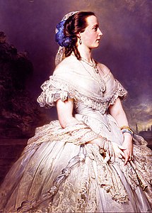 The Queen consort of the Belgians by Franz Xaver Winterhalter, circa 1865