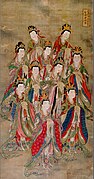 Jiutian, Houtu and Shengmu, Baoning Temple, Ming Dynasty.