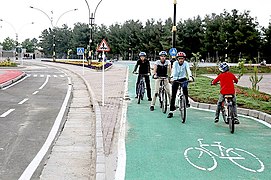 Bike lane of Mashhad